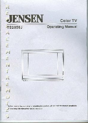 Jensen Ts2050j Service Manual