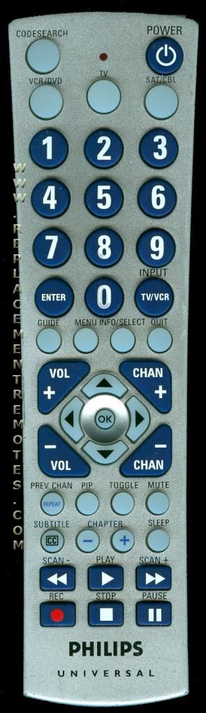 Philips Universal Remote Cl035 Codes