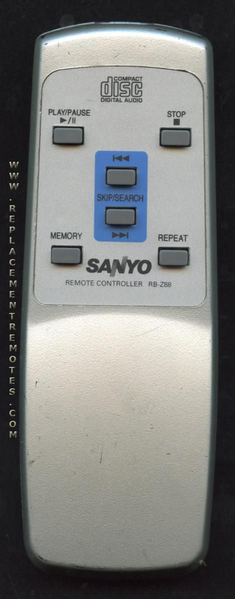 Sanyo Program Remote Codes