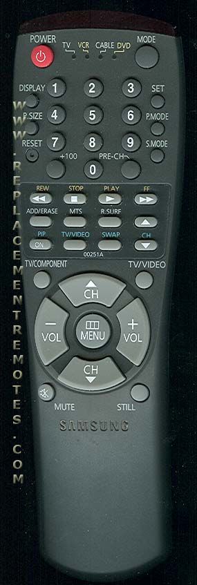SAMSUNG 00251A TV Remote Control