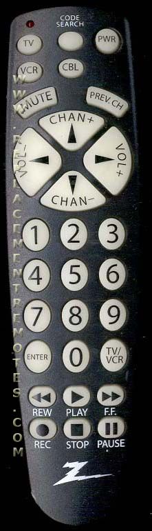 ZENITH 0209 4-Device Universal Remote Control