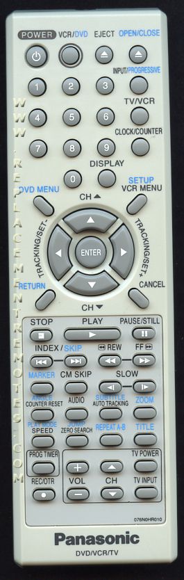 Buy Panasonic 076n0hr010 Dvd Vcr Combo Player Remote Control Buy Panasonic 076n0hr010 Dvd Vcr Combo Player Remote Control