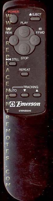 EMERSON 076R095040 Laser Disc Player Laser Disc Remote Control