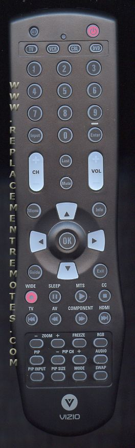 VIZIO RCVZ04 TV Remote Control
