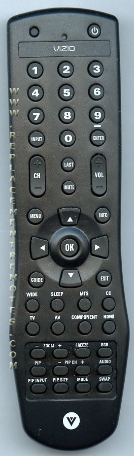 VIZIO 098TRABD1NEVZU TV Remote Control