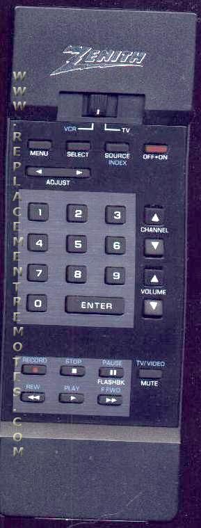 ZENITH 124157 TV Remote Control