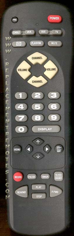 ZENITH 12421207 TV Remote Control