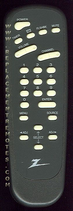 ZENITH SC3494Z TV Remote Control