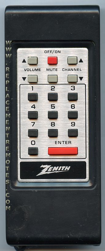 ZENITH 124140 TV TV Remote Control