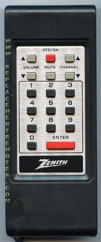 ZENITH 124140 TV Remote Control