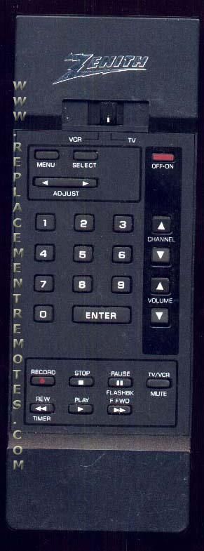 ZENITH SC3835T TV TV Remote Control