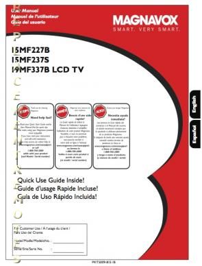 Buy PHILIPS 19MF337BOM 15MF227B/27 15MF227B/27B 15MF227B27 Operating Manual