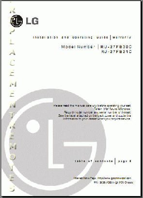 Buy LG RU27FB30COM RU27FB30C RU27FB31C Operating Manual