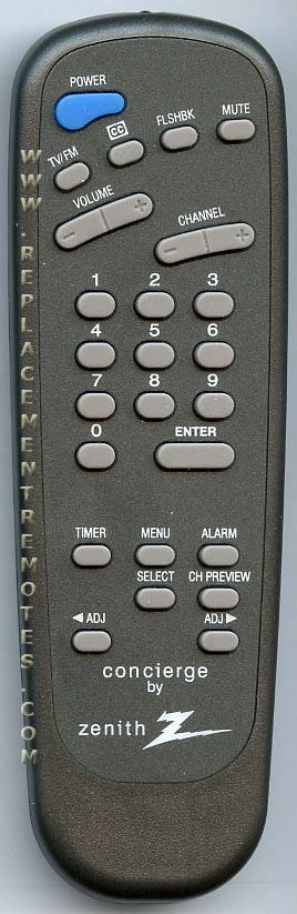 Buy ZENITH 6710V00108D Master -6710V00108D Commercial TV Remote Control