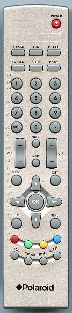 polaroid soundbar remote