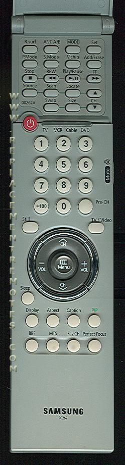 SAMSUNG 00262A TV Remote Control