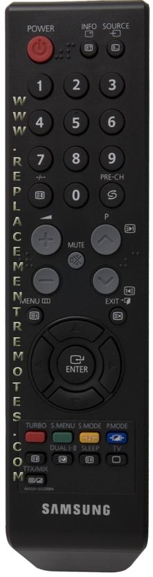 COMPATIBLE REMOTE CONTROL FOR SAMSUNG TV HLT5075SX/XAA HLT5075SX/XAC 