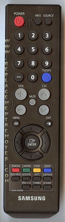 COMPATIBLE REMOTE CONTROL FOR SAMSUNG TV HLT5075SX/XAA HLT5075SX/XAC 