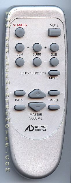 Buy Aspire Digital (AD) AD6CH01 Audio System Remote Control