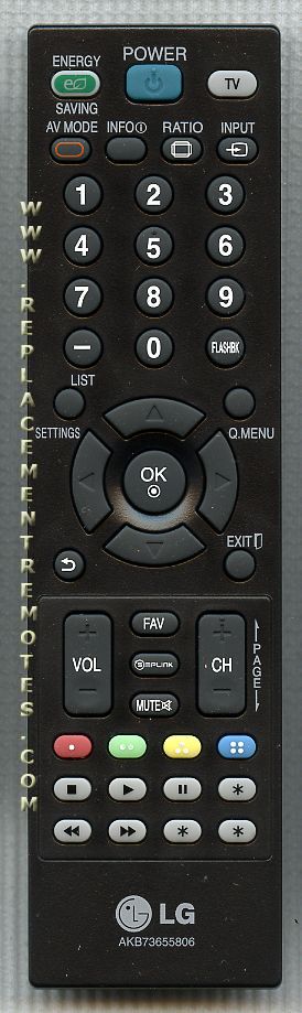 LG AKB73655806 TV Remote Control
