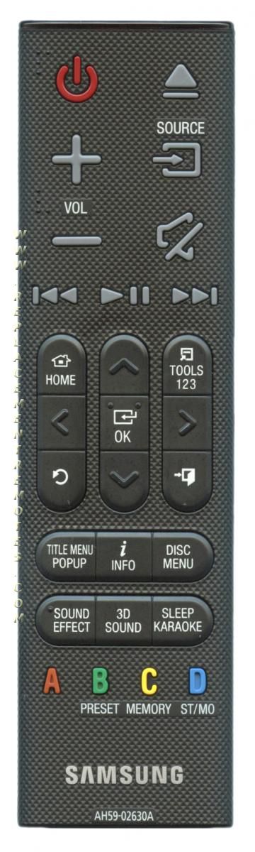 SAMSUNG AH5902630A Home Theater Remote Control