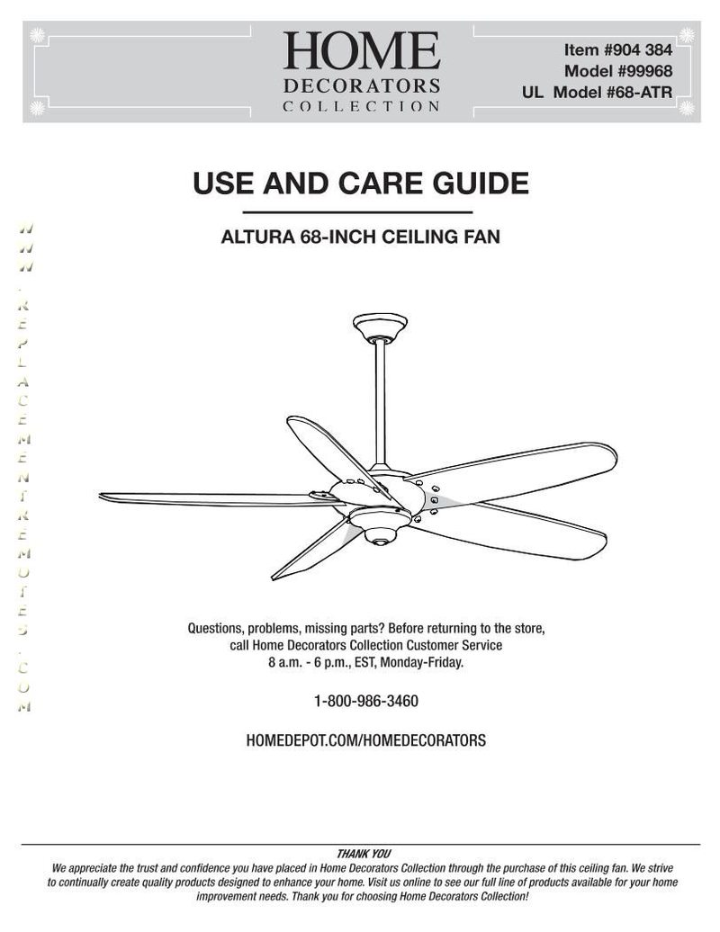 Buy Home  Decorators  Collection  Altura 68 inch Ceiling Fan 