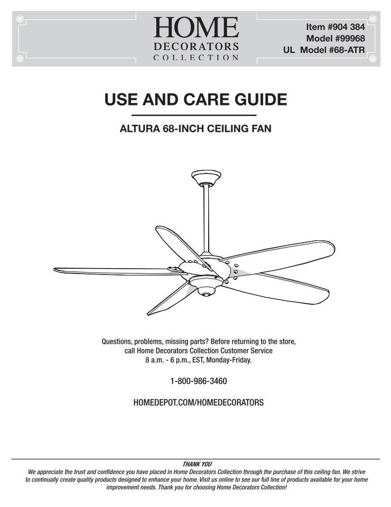 Buy Home  Decorators  Collection  Altura  68 inch Ceiling  Fan  