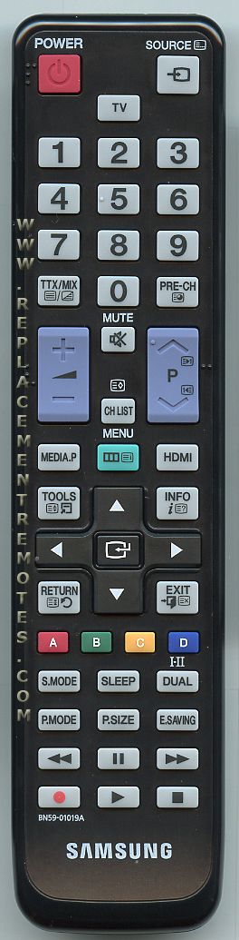 SAMSUNG BN5901019A TV Remote Control