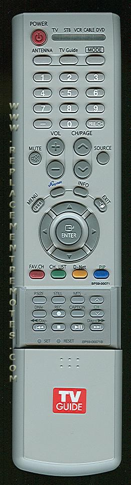 SAMSUNG BP5900071B TV Remote Control