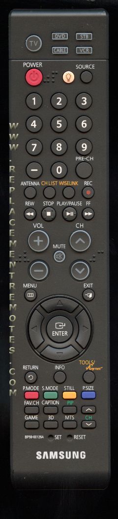 SAMSUNG BP5900126A TV Remote Control