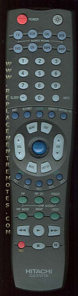 Buy HITACHI CLU-5721TSI CLU5721TSI -HL01821 TV Remote Control