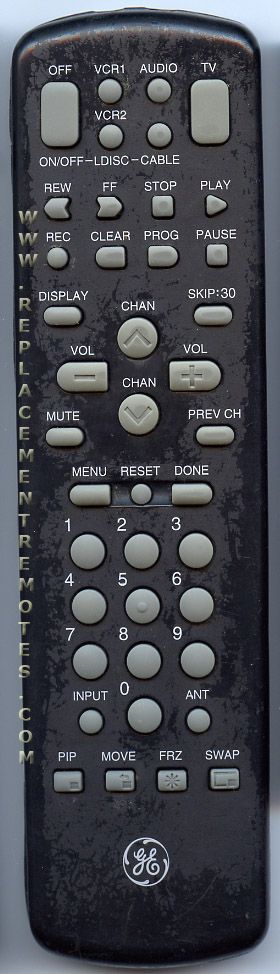 GE General Electric CRK72A2 TV Remote Control