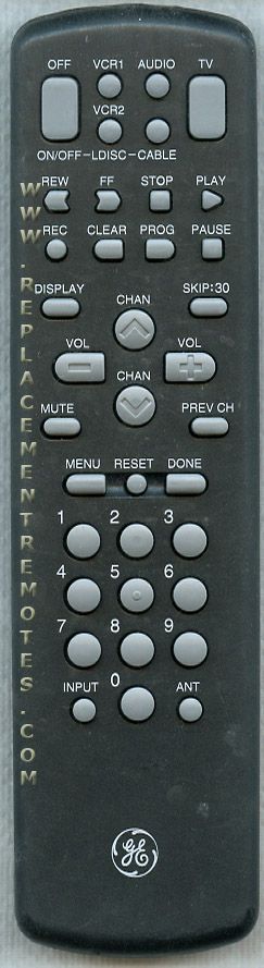 GE General Electric CRK72B2 TV Remote Control