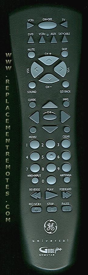 GE General Electric CRK76TG1 TV Remote Control