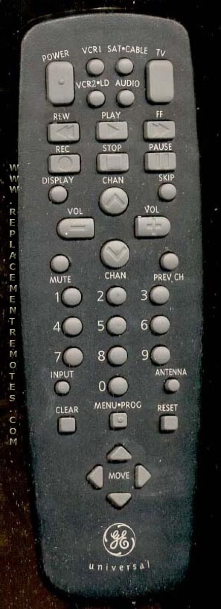 GE General Electric CRK84B2 TV Remote Control