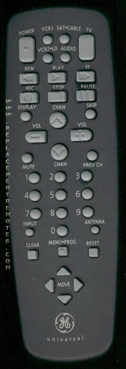 GE General Electric CRK84BA3 TV Remote Control