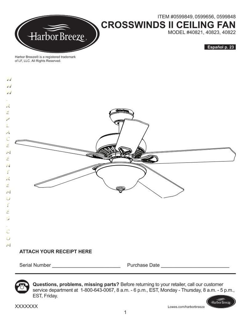 Buy Hampton Bay Crosswinds Ii Ceiling Fanom 0599656 Crosswinds Ii Ceiling Fan