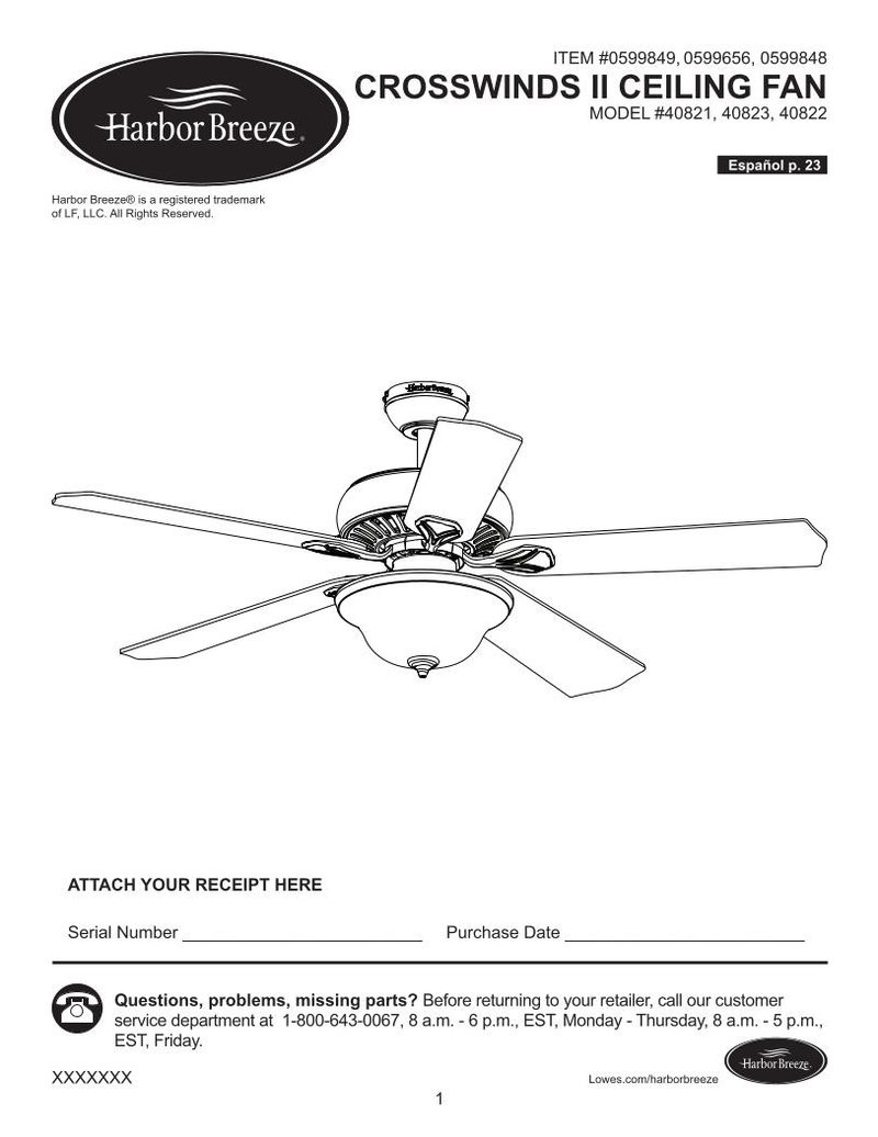 Buy Hampton Bay Crosswinds Ii Ceiling Fanom 0599656 Crosswinds Ii Ceiling Fan