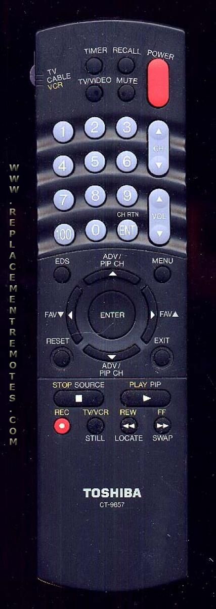 TOSHIBA CT9857 TV Remote Control