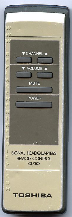 TOSHIBA CT950 TV Remote Control