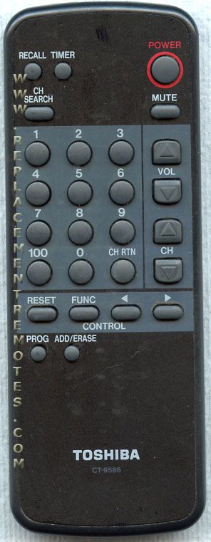 TOSHIBA CT9586 TV Remote Control
