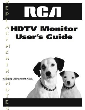RCA D52W20OM Operating Manual