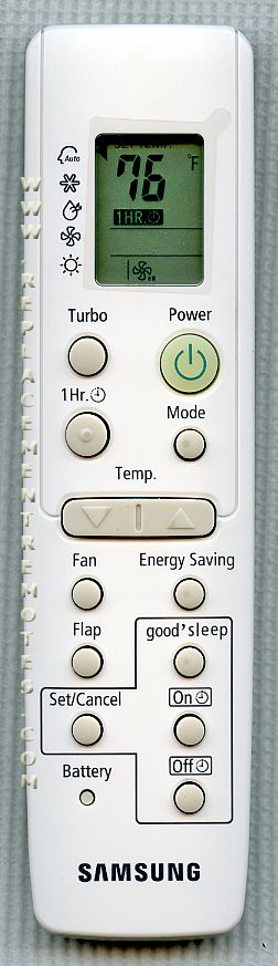 SAMSUNG ARH1410 Air Conditioner Remote Control