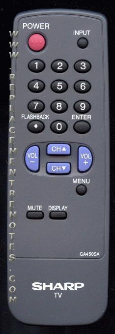 SHARP GA450SA TV Remote Control