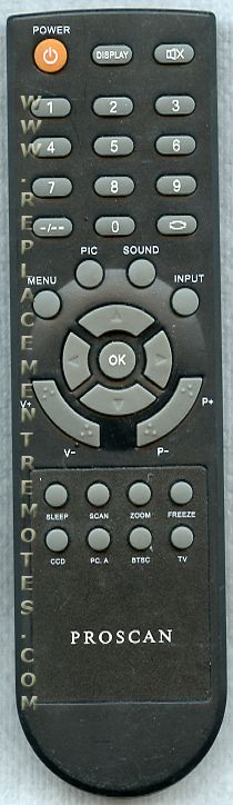Proscan HOF07I655GPD5 TV Remote Control