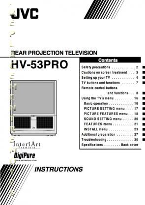 Buy/Download JVC HV29LPZ HV34LPZ HV53PRO HV29LPZ HV34LPZ HV53PRO TV TV ...