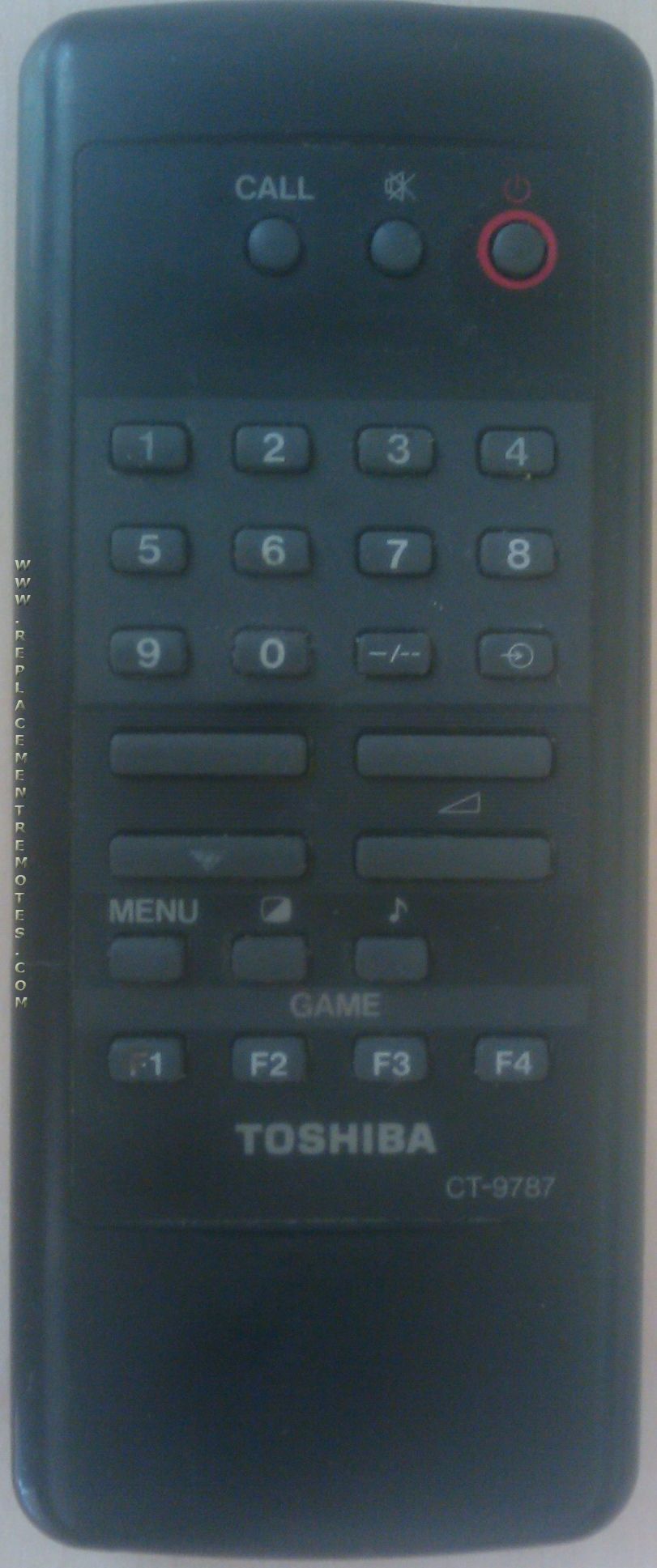TOSHIBA CT9787 TV Remote Control