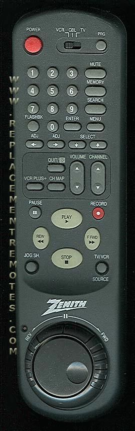 ZENITH MBR425601 VCR VCR Remote Control