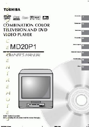 TOSHIBA MD20P1OM TV/DVD Combo Operating Manual