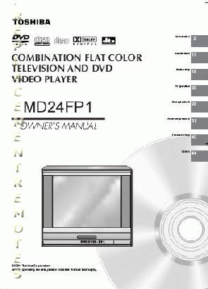 TOSHIBA MD24FP1OM TV/DVD Combo Operating Manual